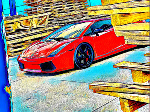 Lambo Digital Poster - 10 - The GOAT Giveaway