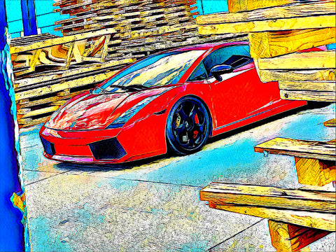 Lambo Digital Poster - 10 - The GOAT Giveaway