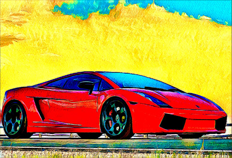 Lambo Digital Poster - 12 - The GOAT Giveaway