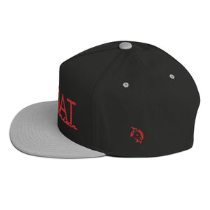 RED LOGO FLAT BILL