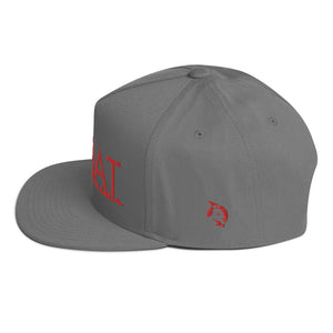 RED LOGO FLAT BILL