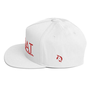 RED LOGO FLAT BILL