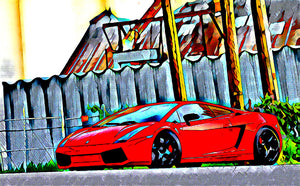 Lambo Digital Poster - 7 - The GOAT Giveaway