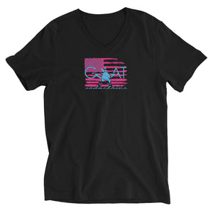 PINK & BLUE FLAG VT-SHIRT