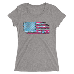 Armed Girlie Ladies' Form Fitting T